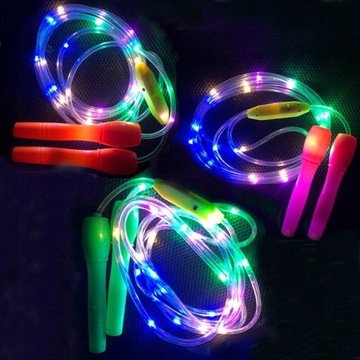 Led lśniąca skakanka Luminous skakanka ćwiczenia d