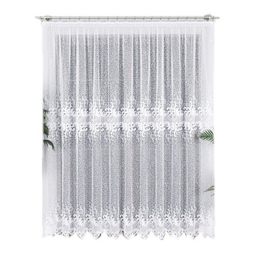 Biała firanka żakardowa 220x600cm BT049310 FIRANY