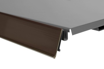 25x LISTWA CENOWA 125 cm przyklejana BRĄZOWA zestaw