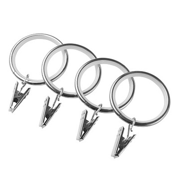 CICHE KÓŁKA Z ŻABKAMI DO KARNISZY FI 25MM - 3 KOLORY, METALOWE 10 SZT