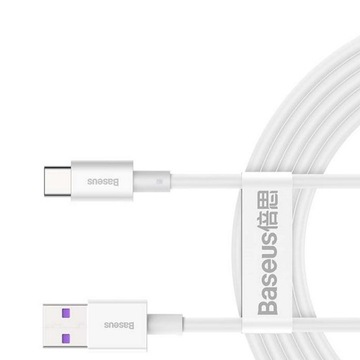 Kabel USB typ-C USB-C type-C 6A długi przewód 2m Szybkie ładowanie QC 3.0