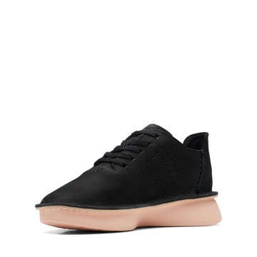 Buty damskie sportowe Clarks Velhill Etch skórzane czarne 42