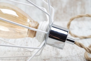 хромированная металлическая рама e27 с двумя фланцами и замком-пауком в стиле лофт в стиле ретро.