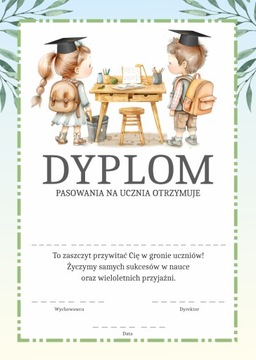 DYPLOM PASOWANIA NA UCZNIA LEKCJA PASOWANIE A4