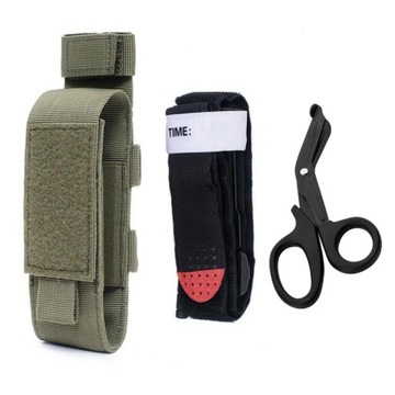 Tactical ifak Molle EDC First Aid Kit Pouch Scissors Bag Tourniquet Holder