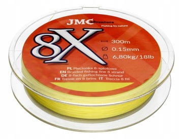 JMC ADVENTURE Plecionka wędkarska 8X 0.15 MM 300m