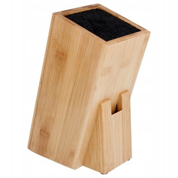 УНИВЕРСАЛЬНАЯ ПОДСТАВКА ДЛЯ НОЖЕЙ НАТУРАЛЬНЫЙ БАМБУК ШТАМПЫ ДЕРЕВО 3164