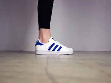 damskie buty Adidas Superstar UNIKAT Originals sneakersy białe tenisówki