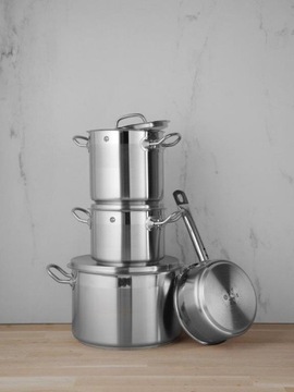 Hendi Низкая кастрюля с крышкой, емкость 1,5 л 160(Н)75