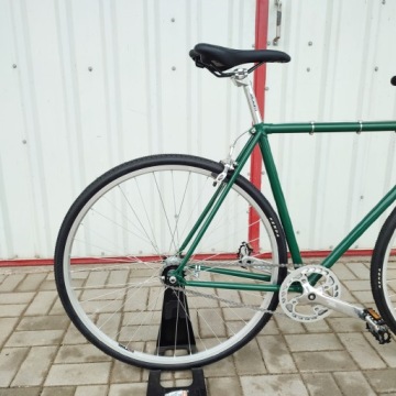 BALUMA Односкоростной городской велосипед Torpedo Bottle Green, размер 50