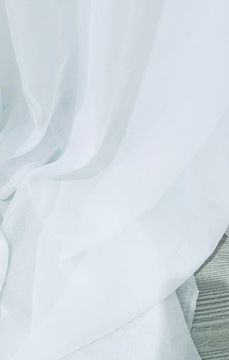 WOAL KRESZOWANY KRESZ BIAŁY FIRANA SABLE FIRANKI METRY 300CM GNIECIONY