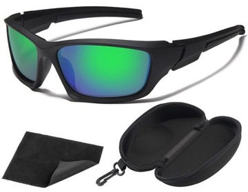 OKULARY MĘSKIE POLARYZACYJNE SPORTOWE ROWER UV400