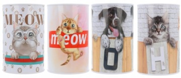 М МЕТАЛЛ БАНКА СВИНЬЯ ЛУК ДЕНЬГИ НЕОТКРЫТЫЕ ЖИВОТНЫЕ КОШКИ И СОБАКИ