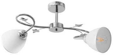 LAMPA WISZĄCA SUFITOWA PLAFON ŻYRANDOL NOWOCZESNA CHROM SZKŁO LED