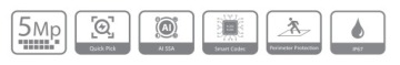 IP-камера Dahua IPC-HFW3541E-AS-0280B-S2 5Mpx