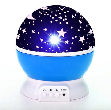 LAMPA PROJEKTOR GWIAZDY DO POKOJU DLA DZIECKA LED