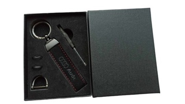 AUDI BRELOK BRELOCZEK BRYLOK ALCANTARA SKÓRA + PUDEŁKO