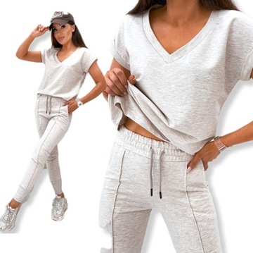 КОМПЛЕКТ ЖЕНСКОЙ ЛЕТНЕЙ СПОРТИВНОЙ СПЕЦИАЛИЗАЦИИ, ТОНКИЙ, КОРОТКИЙ РУКАВ, РАЗМЕРЫ PL, ЦВЕТА