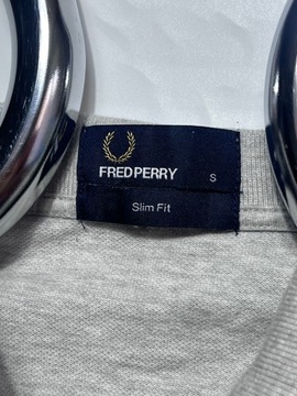 FRED PERRY SZARA KOSZULKA POLO SLIM FIT BAWEŁNA S