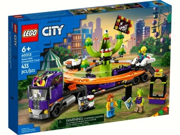LEGO City 60313 Ciężarówka z karuzelą 433 elementy Oryginalne Klocki NOWE