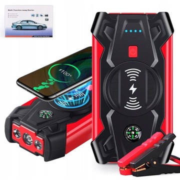 ROZRUSZNIK, POWER BANK, ROZRUCH, LAMPA LED, WYJŚCIA SZCZYTOWE 800A 12V