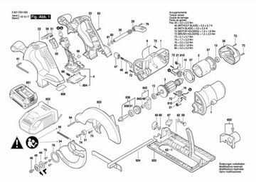 Щетки BOSCH GSA18V-Li GSA36 GKS18V-Li GKS18V-57
