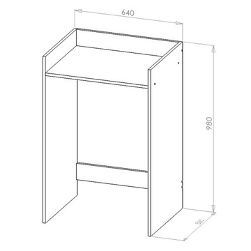 ШКАФ ДЛЯ СТИРАЛЬНОЙ МАШИНЫ В ВАННОЙ, БЕЛЫЙ СТОЛБ, ПОЛКА