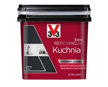 V33 DO RENOWACJI KUCHNIA CZARNY MAT 0.75L