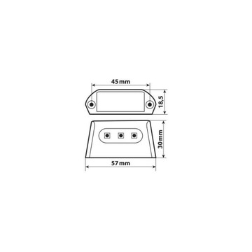 A-ION 3 Smd СВЕТОДИОДНАЯ ПОДСВЕТКА НОМЕРНОГО ЗНАКА 12В МОТОЦИКЛ