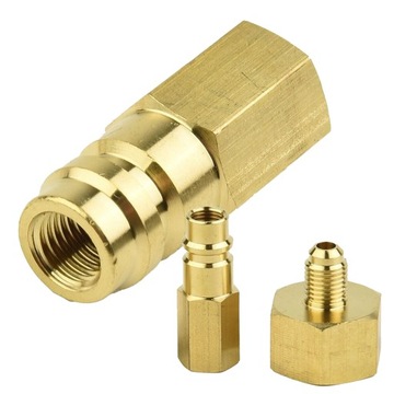 Adapter R134A do Samochodowej Klimatyzacji 3 Szt Wysokie i Niskie Ciśnienie
