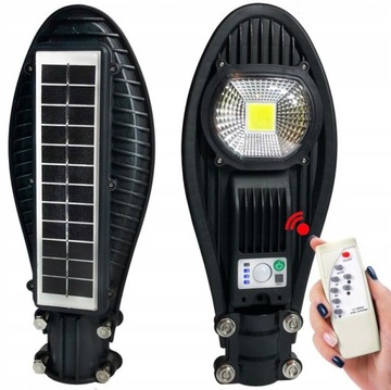Lampa uliczna solar z pilotem 50W + uchwyt
