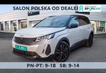 Peugeot 5008 II Crossover Facelifting 1.5 BlueHDi 130KM 2023 Peugeot 5008 1.5 BlueHDi GT SS EAT8 SalonPL FVat Od Reki Bogata Opcja 1.5