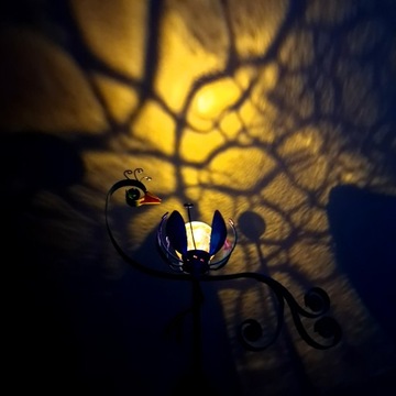 СОЛНЕЧНАЯ ЛАМПА ПАВЛИНА, СВЕТОДИОДНАЯ ДЕКОРАТИВНАЯ СОЛНЕЧНАЯ СОЛНЕЧНАЯ САДОВАЯ САНТЕЗНАЯ ЛАМПА