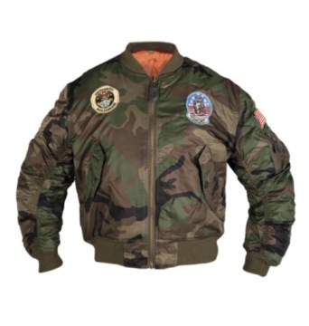 KURTKA BOMBERKA DZIECIĘCA ZIMOWA MA1 W/L MORO XXL