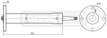 ORBITROL OSPC 100 ON ДЛЯ ОПОРЫ ГИДРОЛАЙДЕРА + СОЕДИНЕНИЯ + КОЛОННА C 360