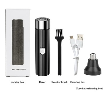Черная электробритва style1 USB