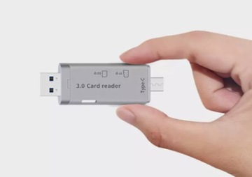 Czytnik Kart Pamięci SD MicroSD Pendrive TF USB 3.0 USB-C OTG Adapter 5Gb/s