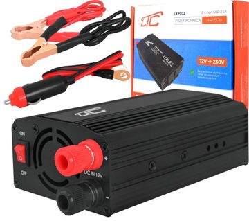 PRZETWORNICA NAPIĘCIA LTC 12V/230V 300W 2xUSB 2.4A