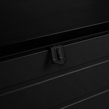 САДОВЫЙ ЯЩИК 680 Л БАЛКОННЫЙ ЯЩИК С БОЛЬШИМ СИДЕНЬЕМ - ЧЕРНЫЙ ПАДДА