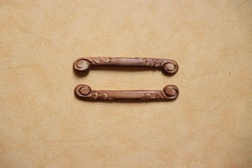 Dekor 10x1,5cm, ornament, sztukateria 2szt- D233