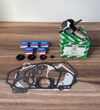 НОВЫЕ ПОДШИПНИКИ КОЛЕНВАЛА В КОМПЛЕКТЕ, САЛЬНИКИ OGAR 205 ROMET