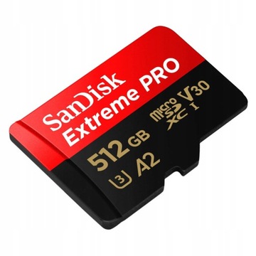 Карта памяти SanDisk Extreme Pro емкостью 512 ГБ.