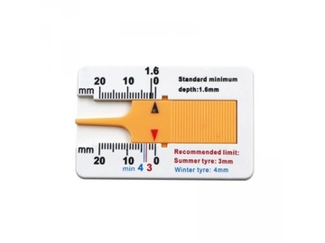 Miernik Wysokości Bieżnika MOTOCYKL SKUTER SAMOCHÓD NIEZBĘDNIK KIEROWCY