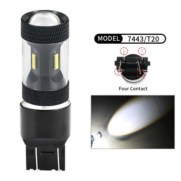 Автомобиль 3157 3156 7440 7443 3000 люмен указатель поворота тормозной 7743 четыре контакта