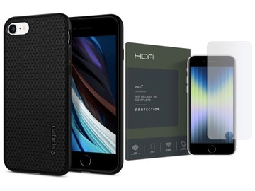 SPIGEN LA - ETUI OBUDOWA DO IPHONE SE 2022 + SZKŁO