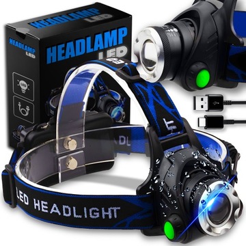 LATARKA CZOŁOWA LED ZOOM CREE XM-L T6 CZOŁÓWKA