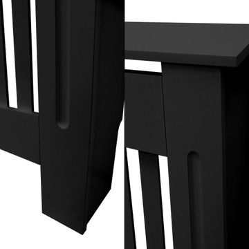 Крышка радиатора в стиле кантри, черная, 112x19x82