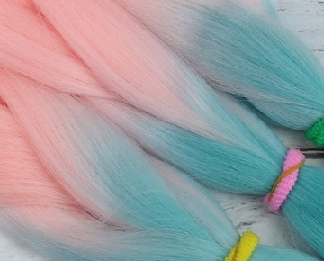 СИНТЕТИЧЕСКИЕ волосы для наращивания косичек в стиле омбре.