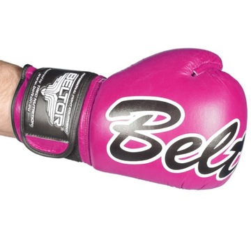 BELTOR VICTOUS RĘKAWICE BOKSERSKIE TRENINGOWE RÓŻOWE 16OZ