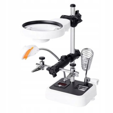 ТРЕТЬЯ РУКА ПОДСТАВКА ДЛЯ ПАЯЛЬНИКА СВЕТОДИОДНАЯ УВЕЛИЧЕНИЕ RT0179